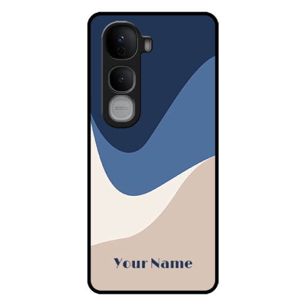 Vivo Y400 Pro 5G Custom Glass Phone Case - Abstract Drip Art Design
