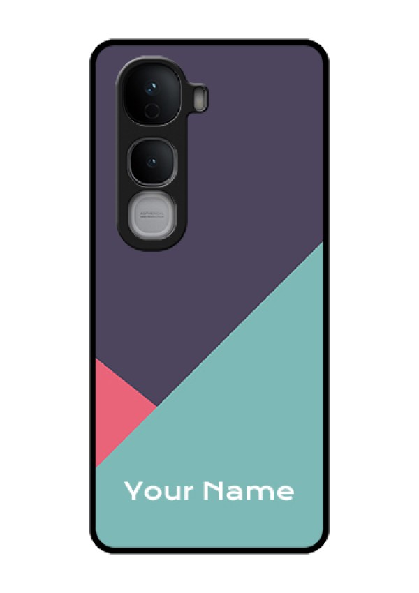 Vivo Y400 Pro 5G Custom Glass Phone Case - Tri Color Abstract Design