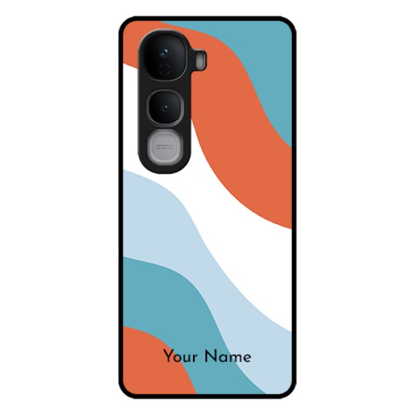 Vivo Y400 Pro 5G Custom Glass Phone Case - Coloured Waves Design