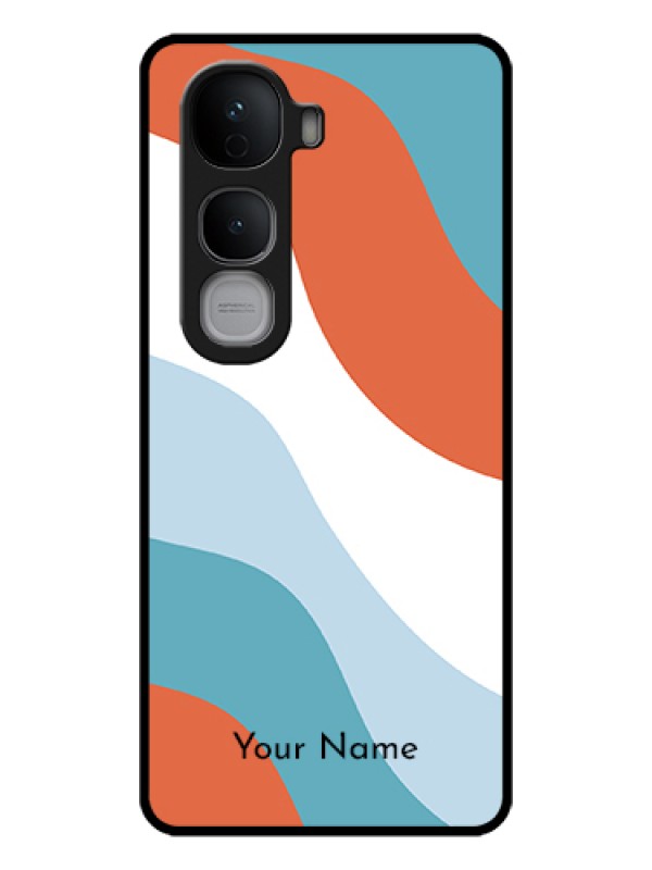 Custom Vivo Y400 Pro 5G Custom Glass Phone Case - Coloured Waves Design