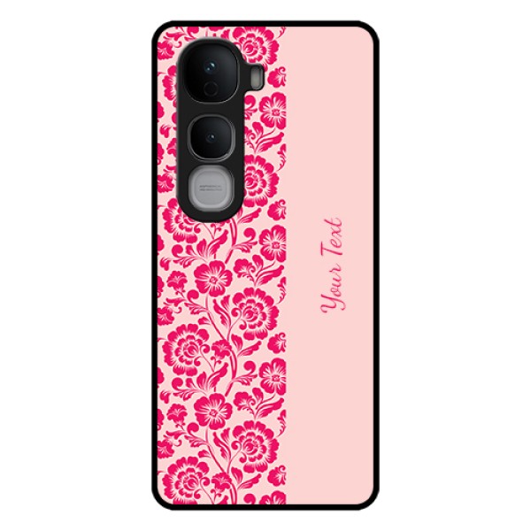 Vivo Y400 Pro 5G Custom Glass Phone Case - Attractive Floral Pattern Design