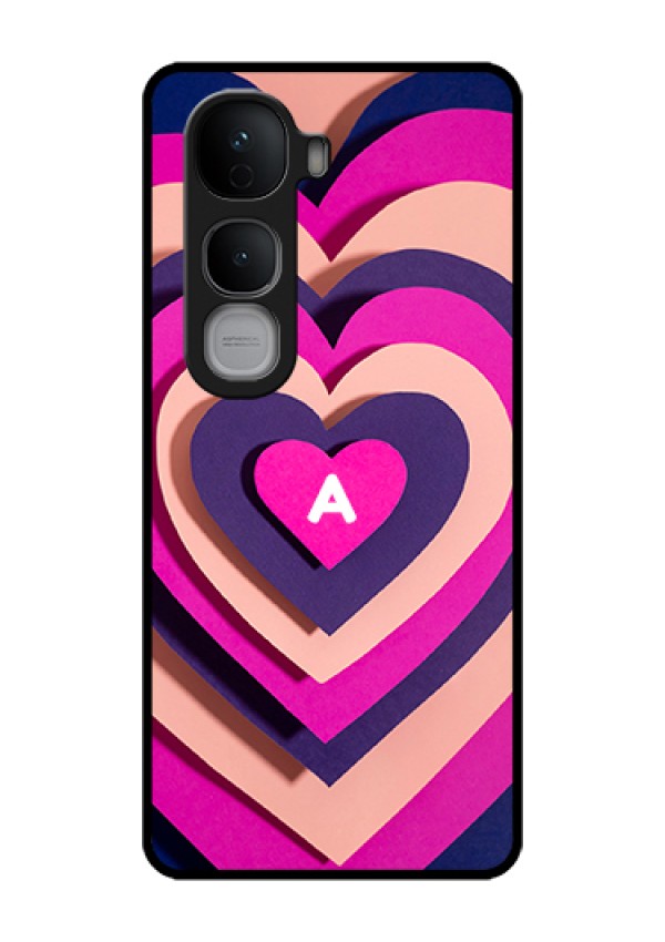 Vivo Y400 Pro 5G Custom Glass Phone Case - Cute Heart Pattern Design