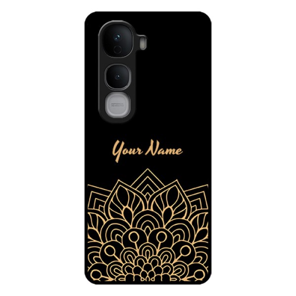 Vivo Y400 Pro 5G Custom Glass Phone Case - Golden Mandala Design