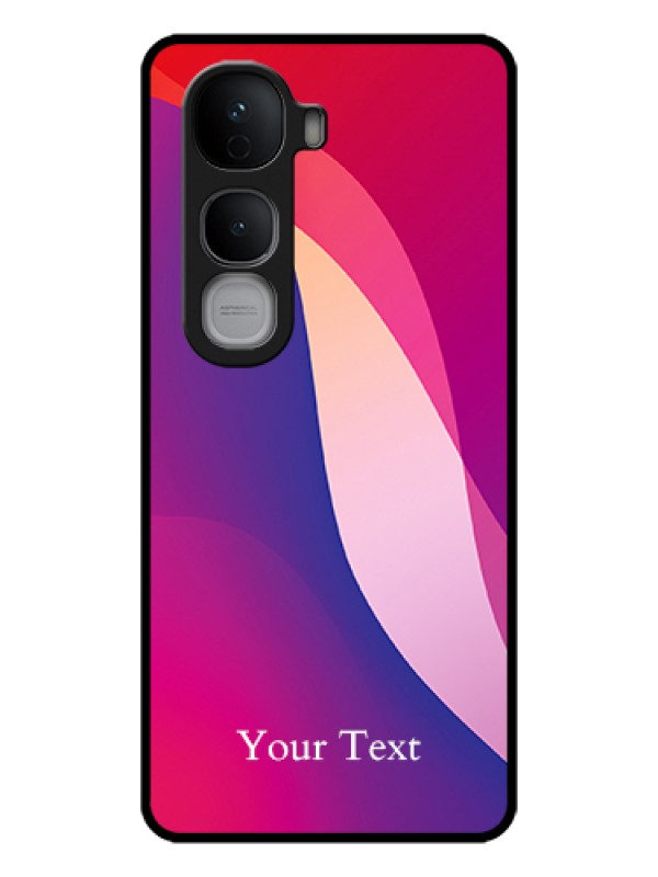 Custom Vivo Y400 Pro 5G Custom Glass Phone Case - Digital Abstract Overlap Design