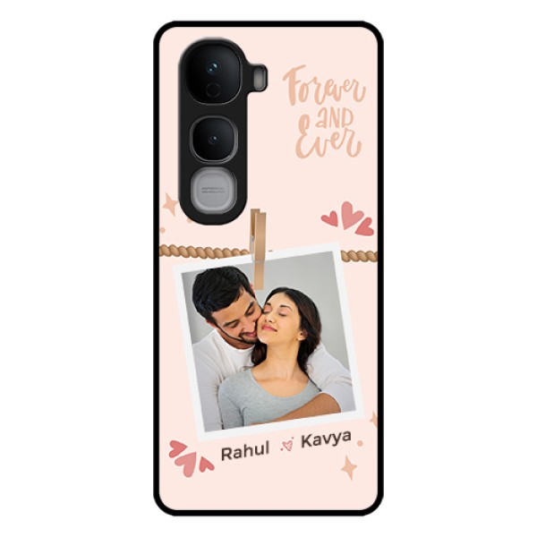 Vivo Y400 Pro 5G Custom Glass Phone Case - Forever And Ever Love Design Vivo Y400 Pro 5G Custom Glass Phone Case - Forever And Ever Love Design