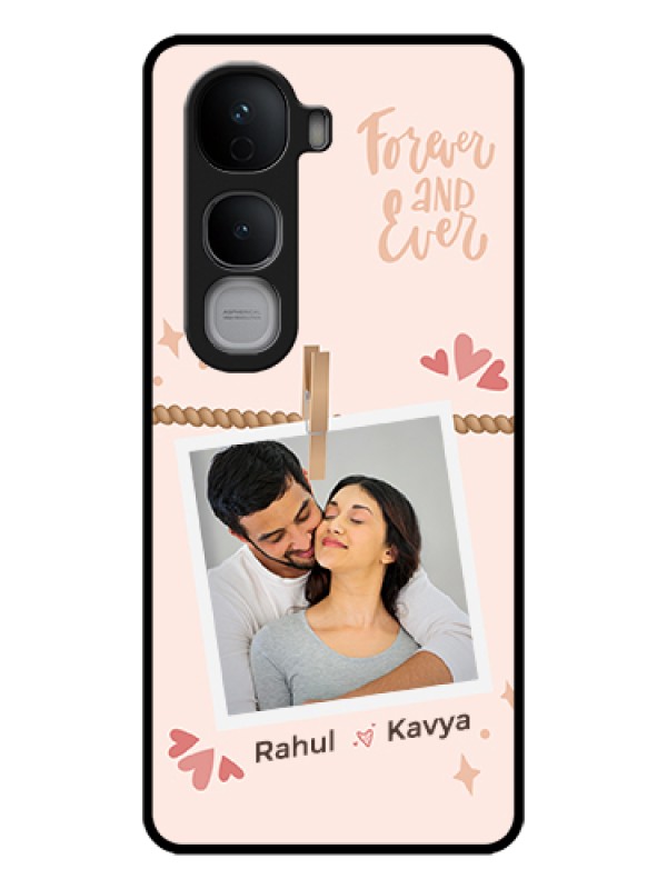 Custom Vivo Y400 Pro 5G Custom Glass Phone Case - Forever And Ever Love Design