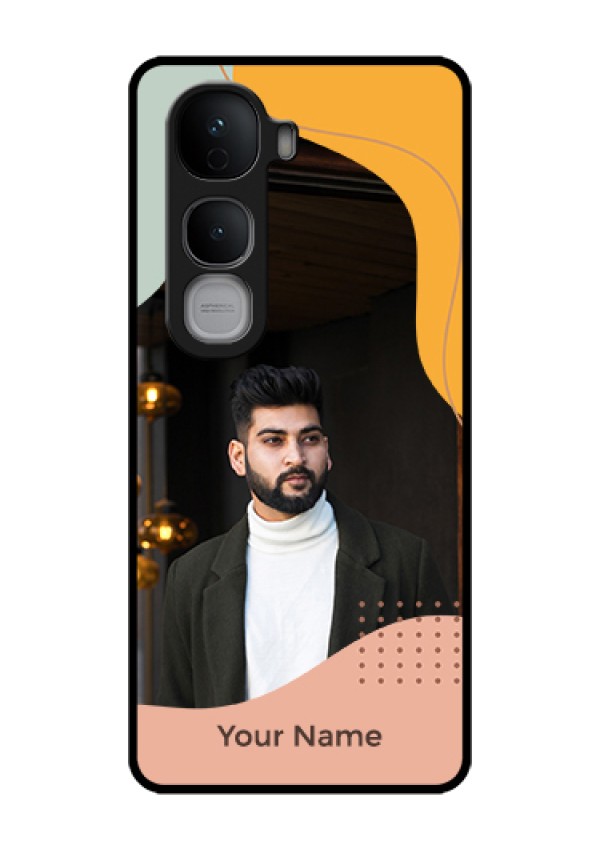 Vivo Y400 Pro 5G Custom Glass Phone Case - Tri - Coloured Overlay Design