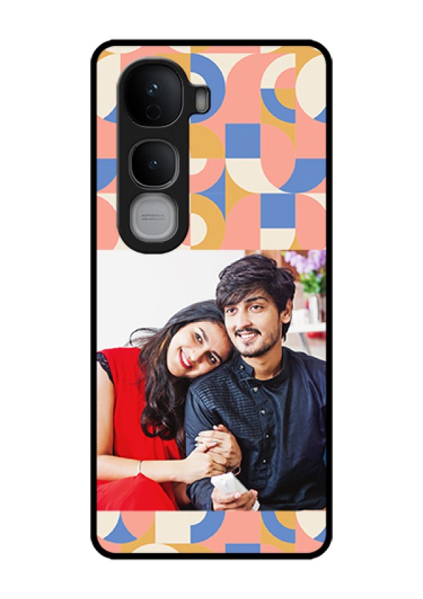 Vivo Y400 Pro 5G Custom Glass Phone Case - Semi - Circle Maze Pattern Design