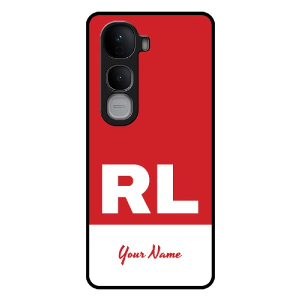 Vivo Y400 Pro 5G Custom Glass Phone Case - Dual Tone Custom Text Design