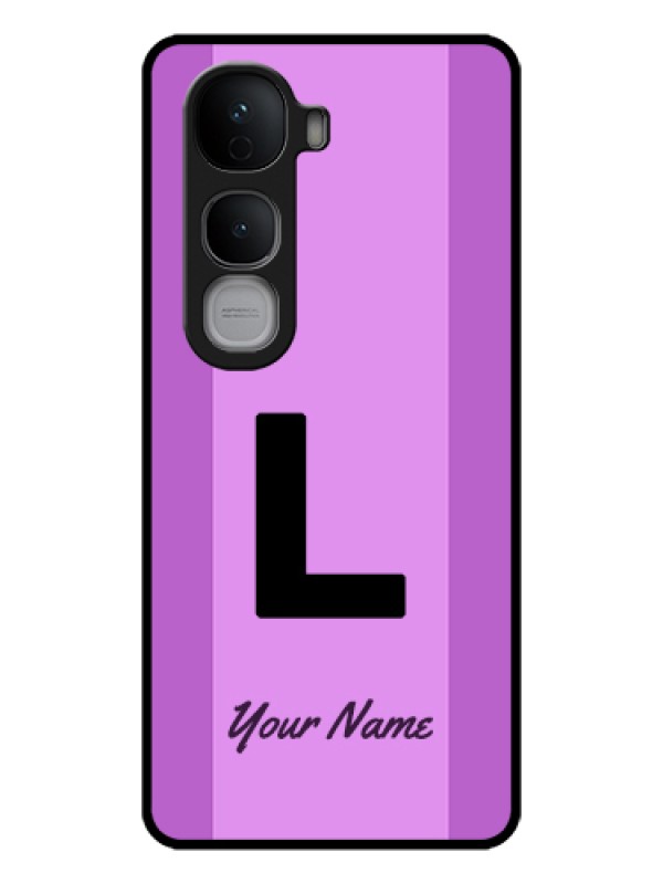 Custom Vivo Y400 Pro 5G Custom Glass Phone Case - Tricolor Custom Text Design