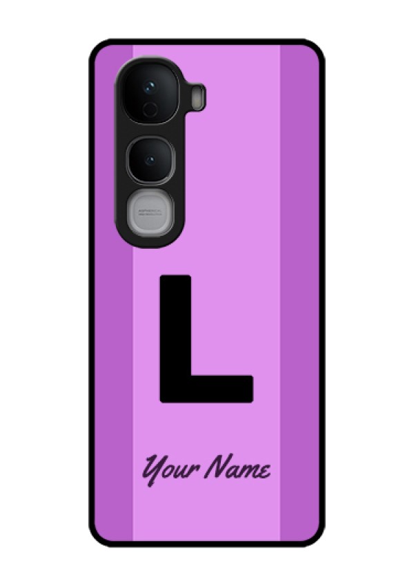Vivo Y400 Pro 5G Custom Glass Phone Case - Tricolor Custom Text Design
