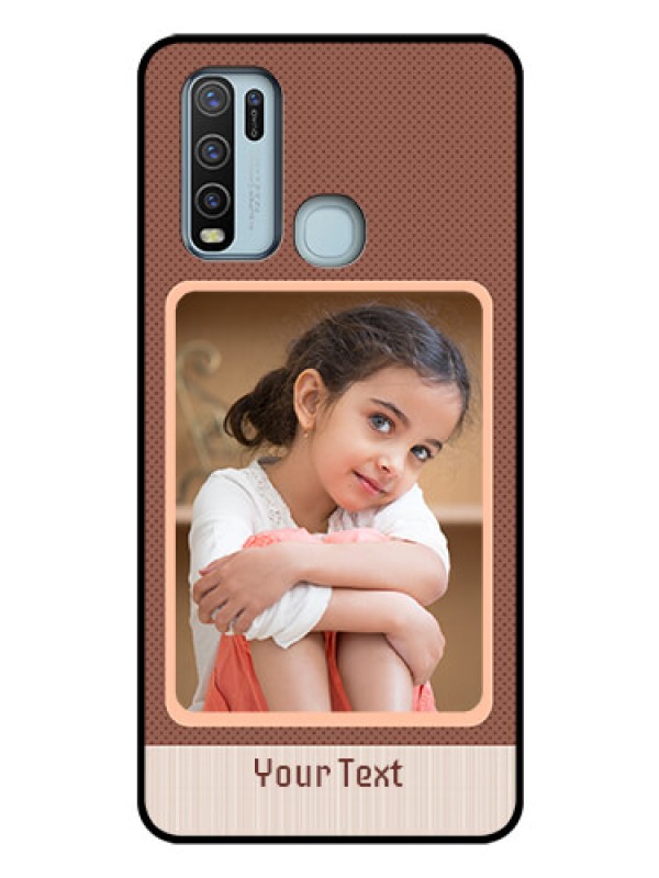 Custom Vivo Y50 Custom Glass Phone Case  - Simple Pic Upload Design