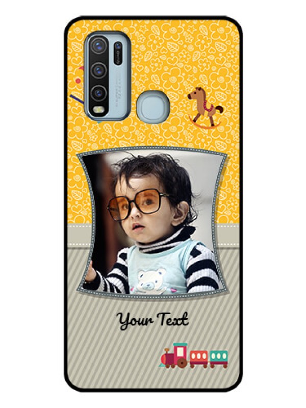 Custom Vivo Y50 Personalized Glass Phone Case  - Baby Picture Upload Design