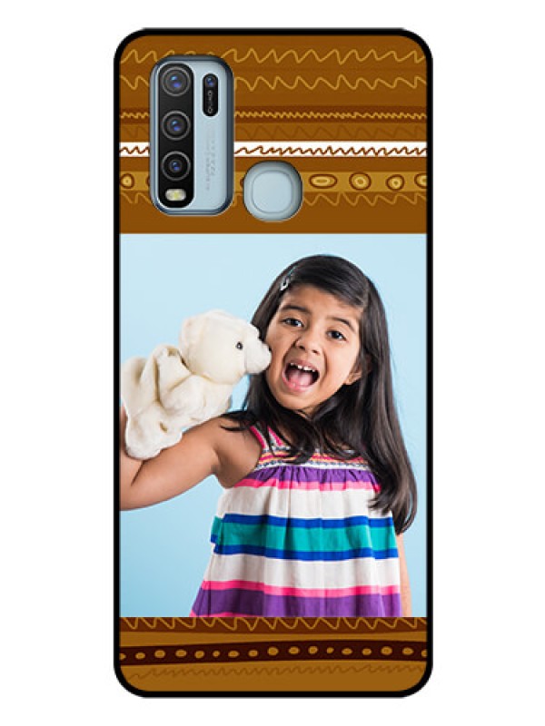 Custom Vivo Y50 Custom Glass Phone Case  - Friends Picture Upload Design 