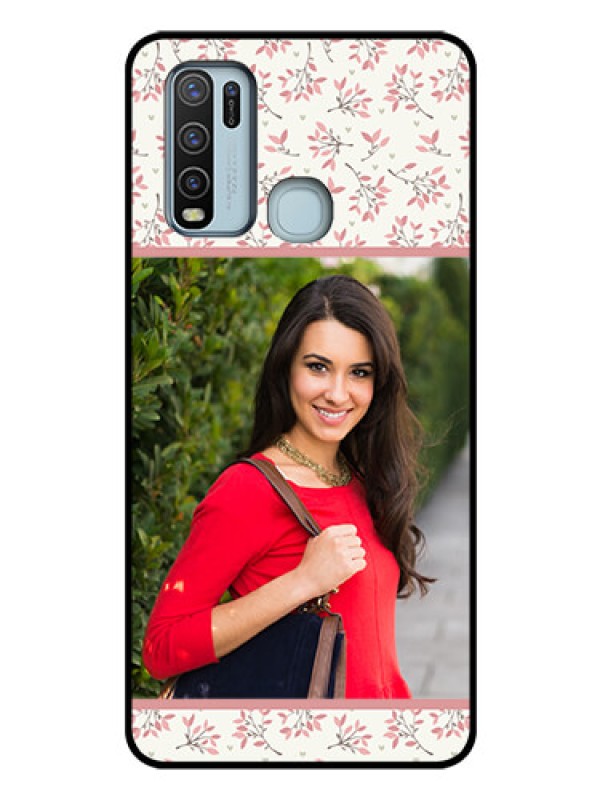 Custom Vivo Y50 Custom Glass Phone Case  - Premium Floral Design