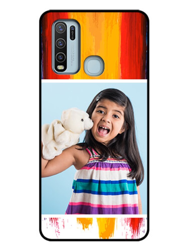 Custom Vivo Y50 Personalized Glass Phone Case  - Multi Color Design