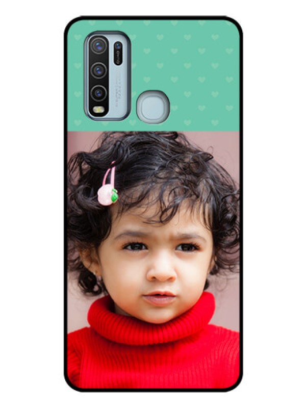 Custom Vivo Y50 Custom Glass Phone Case  - Lovers Picture Design