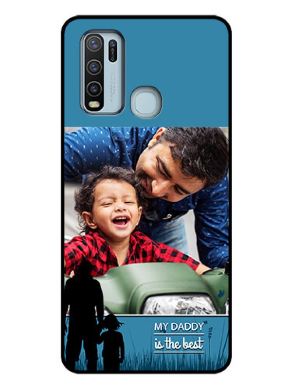 Custom Vivo Y50 Custom Glass Mobile Case  - Best dad design 