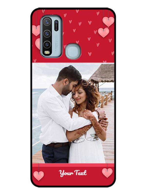 Custom Vivo Y50 Custom Glass Phone Case  - Valentines Day Design