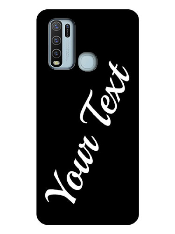 Custom Vivo Y50 Custom Glass Mobile Cover with Your Name
