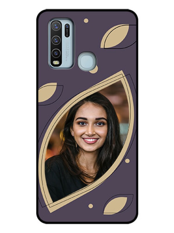 Custom Vivo Y50 Custom Glass Mobile Case - Falling Leaf Design