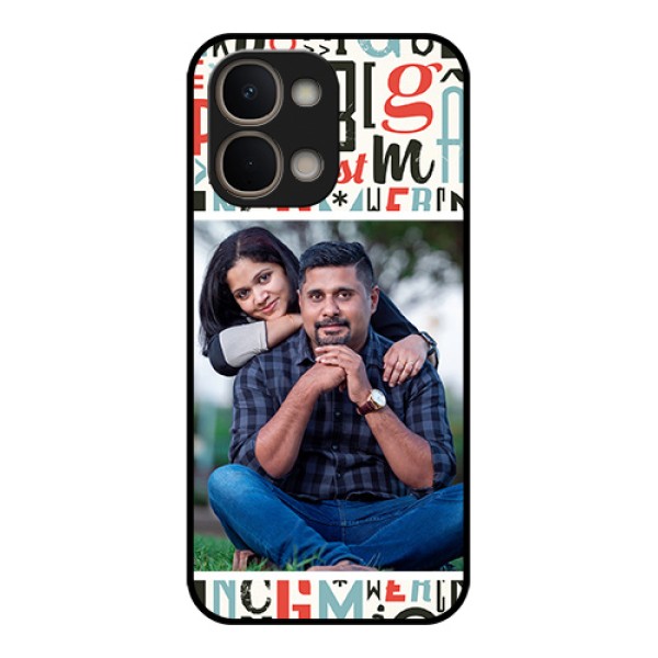 Vivo Y51 Pro 5G Custom Glass Phone Case - Alphabet Design