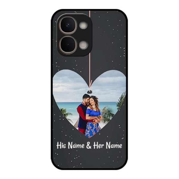 Vivo Y51 Pro 5G Custom Glass Phone Case - Hanging Heart Design