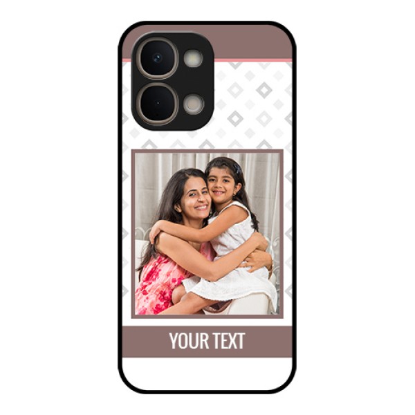 Vivo Y51 Pro 5G Custom Glass Phone Case - Simple Diamond Design