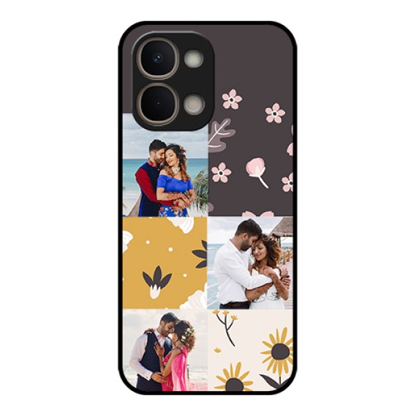Vivo Y51 Pro 5G Custom Glass Phone Case - 3 Images With Floral Design Vivo Y51 Pro 5G Custom Glass Phone Case - 3 Images With Floral Design