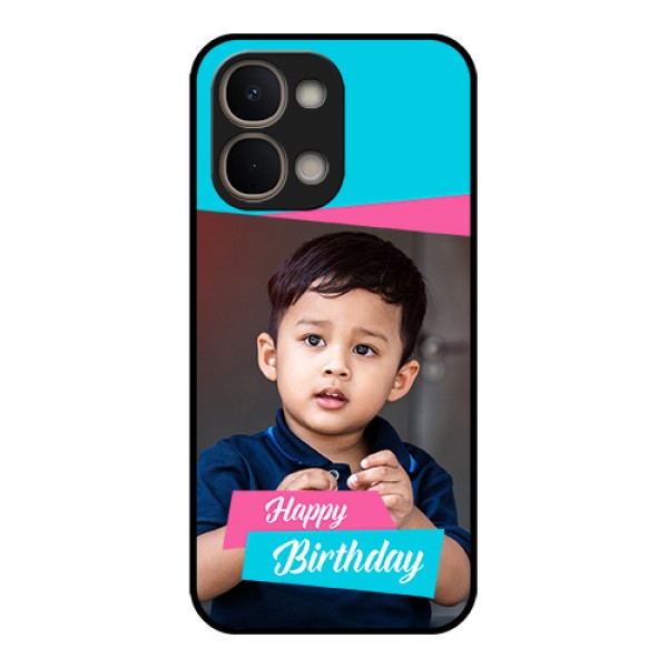 Vivo Y51 Pro 5G Custom Glass Phone Case - Image Holder With 2 Color Design
