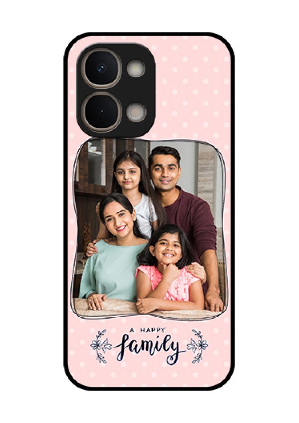 Vivo Y51 Pro 5G Custom Glass Phone Case - Family With Dots Design