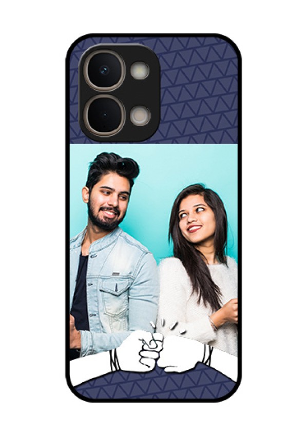 Vivo Y51 Pro 5G Custom Glass Phone Case - With Best Friends Design