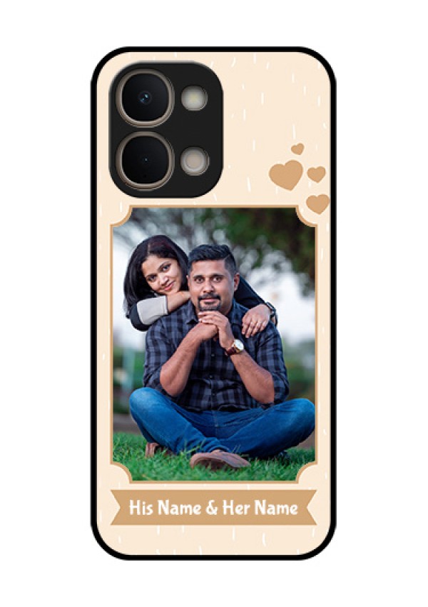 Vivo Y51 Pro 5G Custom Glass Phone Case - With Confetti Love Design