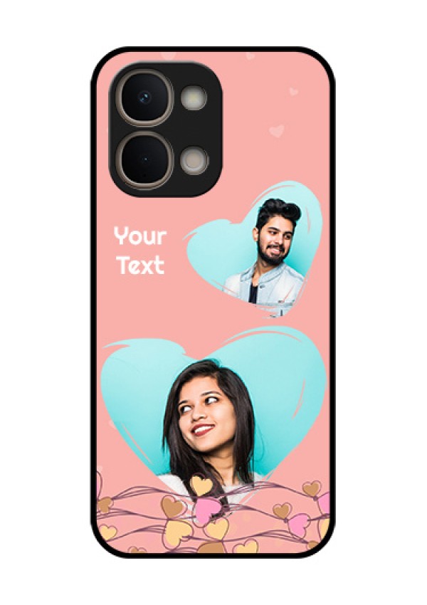 Vivo Y51 Pro 5G Custom Glass Phone Case - Love Doodle Design