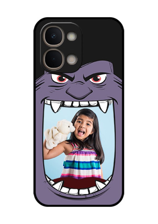 Vivo Y51 Pro 5G Custom Glass Phone Case - Angry Monster Design