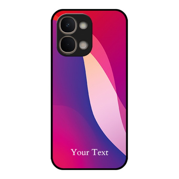Vivo Y51 Pro 5G Custom Glass Phone Case - Digital Abstract Overlap Design Vivo Y51 Pro 5G Custom Glass Phone Case - Digital Abstract Overlap Design