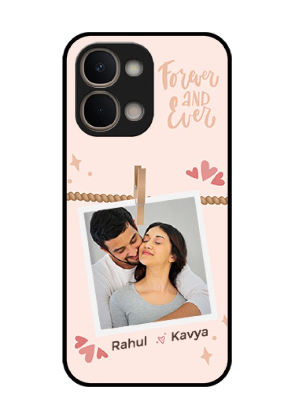 Vivo Y51 Pro 5G Custom Glass Phone Case - Forever And Ever Love Design