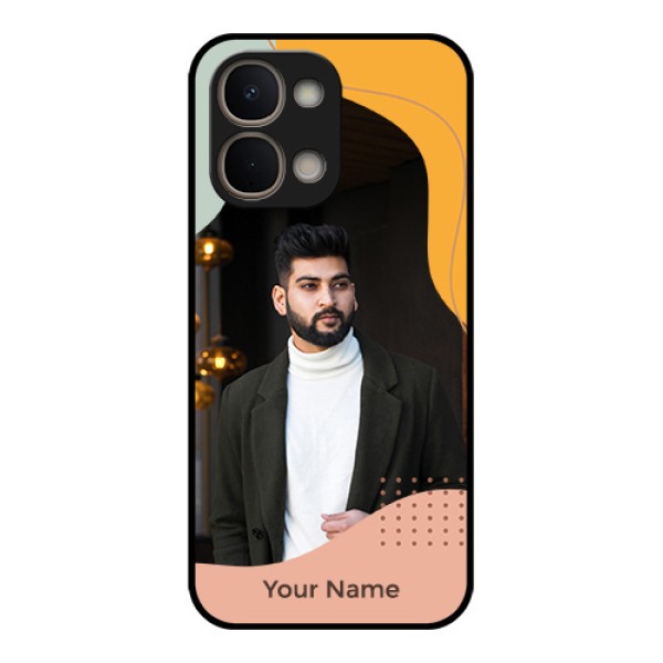 Vivo Y51 Pro 5G Custom Glass Phone Case - Tri - Coloured Overlay Design Vivo Y51 Pro 5G Custom Glass Phone Case - Tri - Coloured Overlay Design