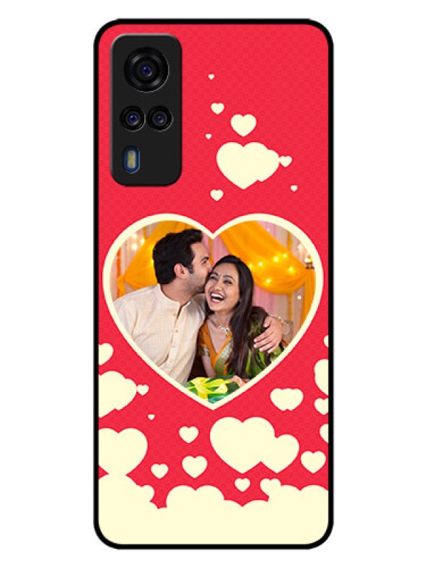 Custom Vivo Y51 Custom Glass Mobile Case  - Love Symbols Phone Cover Design