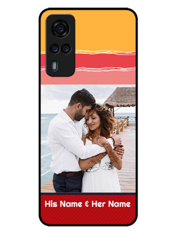 Custom Vivo Y51 Custom Glass Mobile Case  - Colorful Case Design