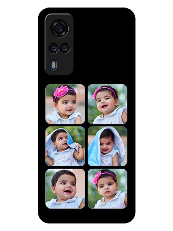 Custom Vivo Y51 Photo Printing on Glass Case  - Multiple Pictures Design