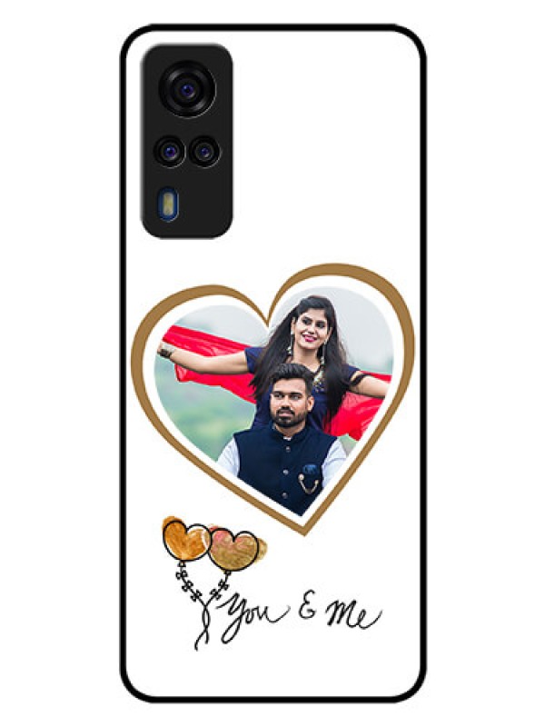 Custom Vivo Y51 Custom Glass Mobile Case  - You & Me Design