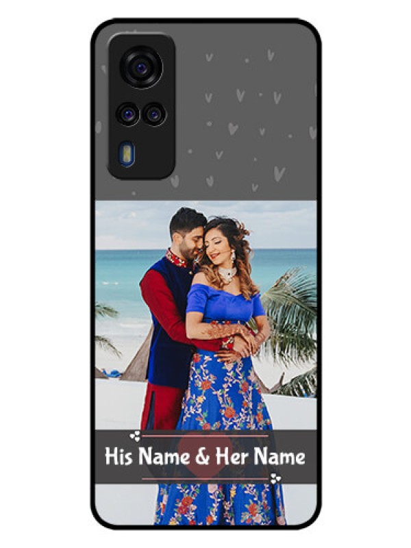 Custom Vivo Y51 Custom Glass Mobile Case  - Buy Love Design with Photo Online