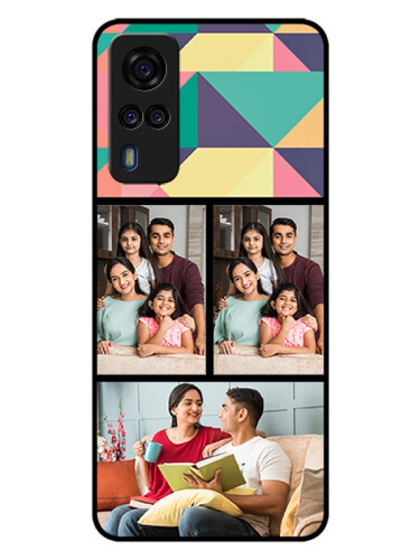 Custom Vivo Y51A Custom Glass Phone Case  - Bulk Pic Upload Design