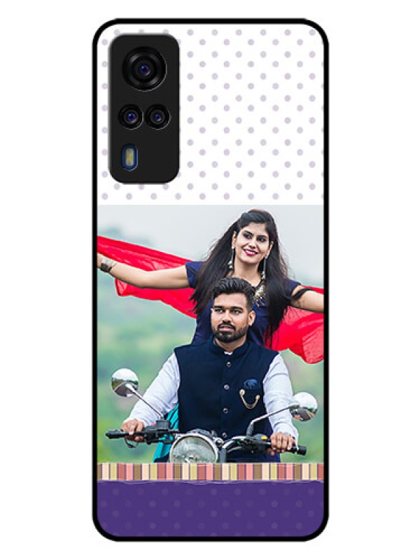 Custom Vivo Y51A Photo Printing on Glass Case  - Cute Family Design