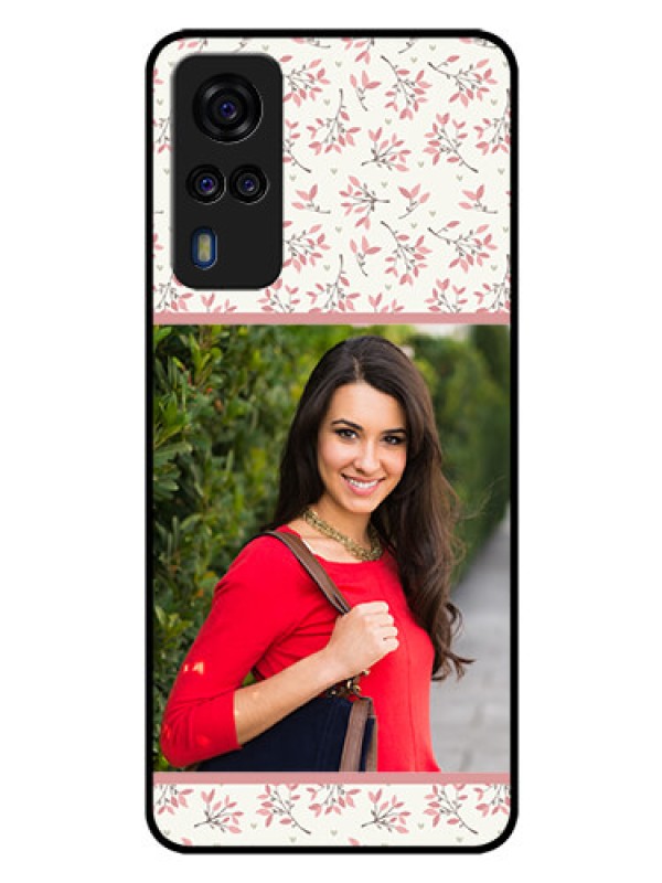 Custom Vivo Y51A Custom Glass Phone Case  - Premium Floral Design