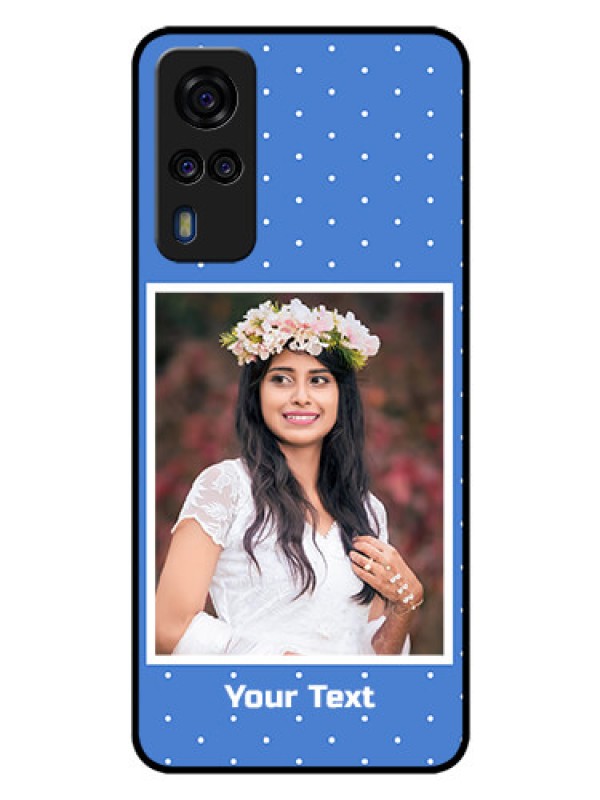 Custom Vivo Y51A Photo Printing on Glass Case  - Polka dots design