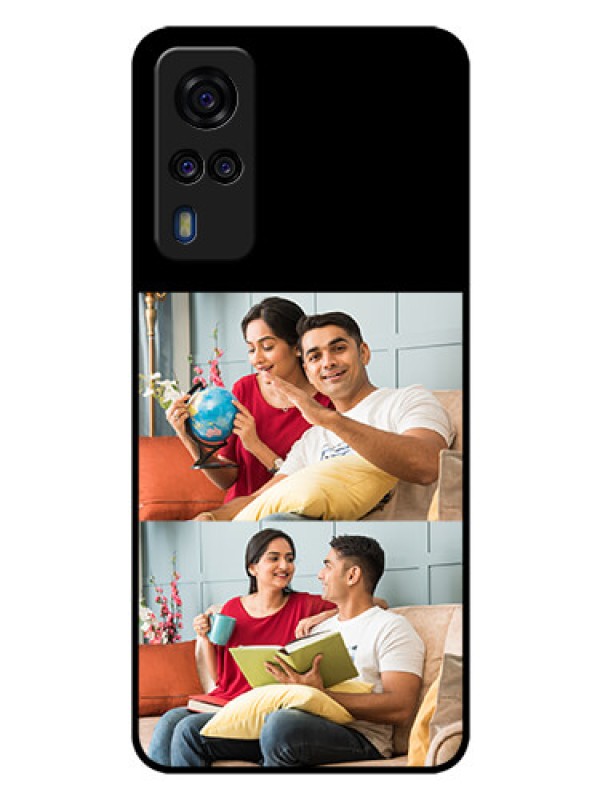 Custom Vivo Y51A 2 Images on Glass Phone Cover