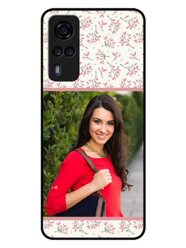 Custom Vivo Y53s Custom Glass Phone Case  - Premium Floral Design