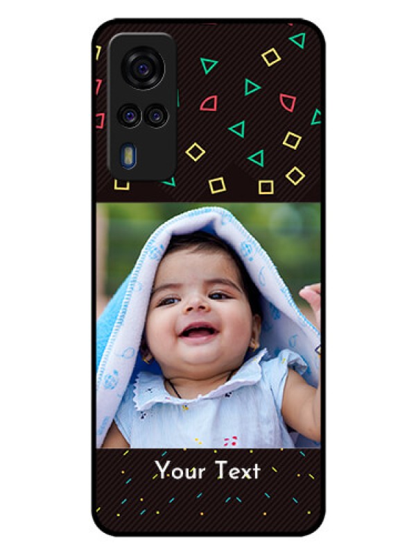 Custom Vivo Y53s Custom Glass Phone Case  - with confetti birthday design
